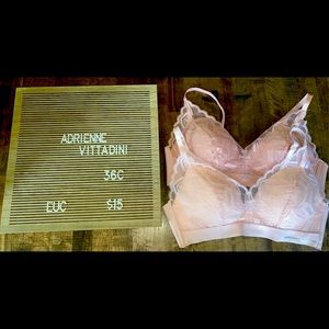 Adrienne Vittadini Bralette’s, 36C. EUC!
